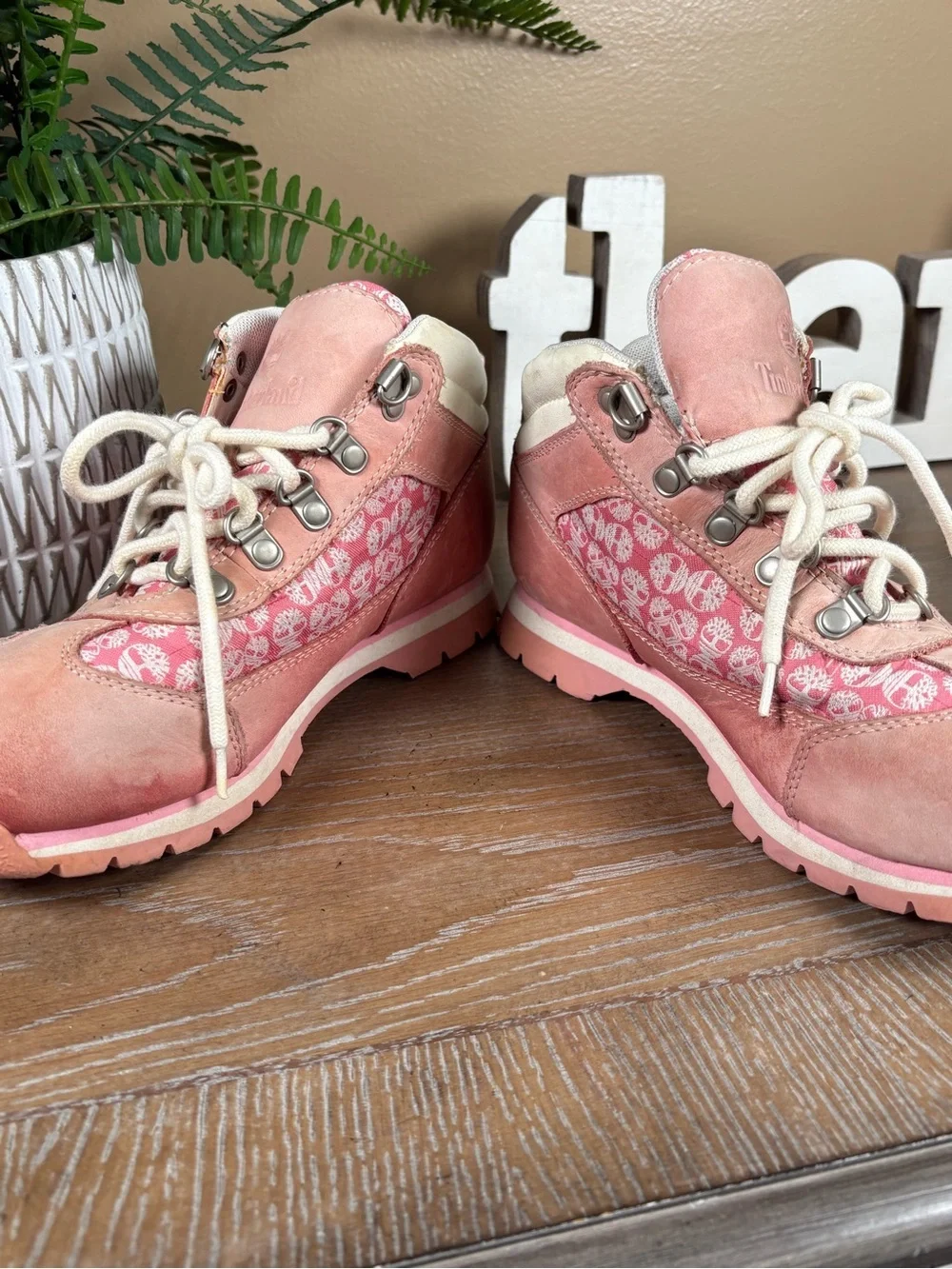 Timberland Shoes Girls Size 4.5 Hiking Boots Leather Outdoor Trail